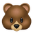 Emoji of a bear face