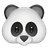 Emoji of a panda face