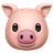 Emoji of a pig face